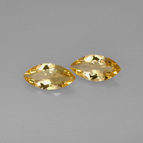 Pedras preciosas de citrino amarelo natural de  ct, marquise, VVS
