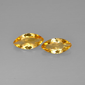Pedras preciosas de citrino amarelo natural de  ct, marquise, VVS