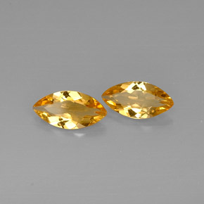 Pedras preciosas de citrino amarelo natural de  ct, marquise, VVS