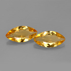 Pedras preciosas de citrino amarelo natural de  ct, marquise, VVS