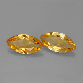 Pedras preciosas de citrino amarelo natural de  ct, marquise, VVS