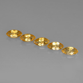 Pedras preciosas de citrino amarelo natural de  ct, marquise, VVS-VS