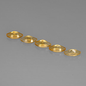 Pedras preciosas de citrino amarelo natural de  ct, marquise, VVS-VS