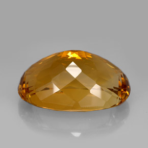 Citrino marrom natural 195,95ct, corte oval, IF