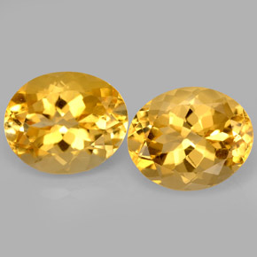 Pedras preciosas de citrino amarelo natural de  ct, corte oval, VVS