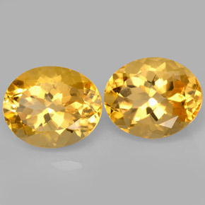 Pedras preciosas de citrino amarelo natural de  ct, corte oval, VVS