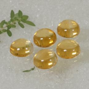 Pedras preciosas de citrino amarelo natural de 10,14 ct, corte redondo, transparente
