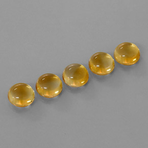 Pedras preciosas de citrino dourado natural de 10,64 ct, corte redondo, transparente