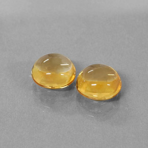 Pedras preciosas de citrino amarelo natural de  ct, corte redondo, transparente