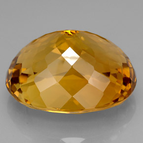 Citrino amarelo natural 126,20ct, corte oval, VVS