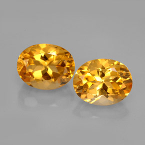 Pedras preciosas de citrino amarelo natural de  ct, corte oval, VVS-VS