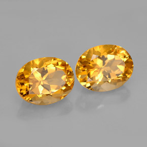 Pedras preciosas de citrino amarelo natural de  ct, corte oval, VVS-VS