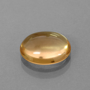 Citrino amarelo natural 2,44ct, corte oval, transparente