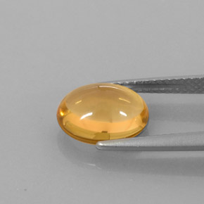 Citrino amarelo natural 2,66ct, corte oval, transparente