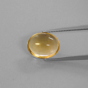 Citrino ouro natural 2,43ct, corte oval, transparente