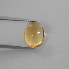 Citrino ouro natural 2,43ct, corte oval, transparente