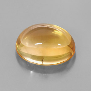 Citrino amarelo natural 3,51ct, corte oval, transparente