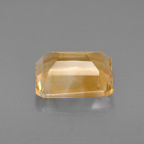 Citrino amarelo natural 2,07ct, corte esmeralda, VS