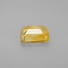 Citrino amarelo natural 1,99ct, corte esmeralda, VVS-VS