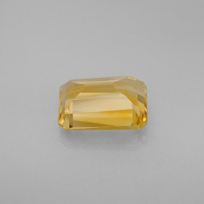Citrino amarelo natural 1,97ct, corte esmeralda, VVS