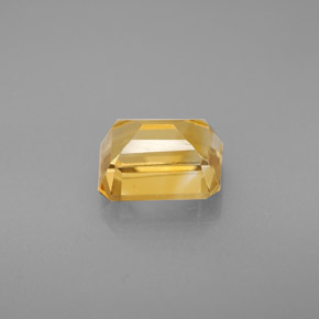 Citrino amarelo natural 1,75ct, corte esmeralda, VVS-VS