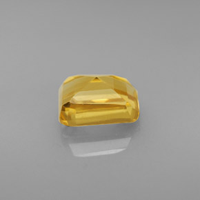 Citrino amarelo natural 1,71ct, corte esmeralda, VVS-VS
