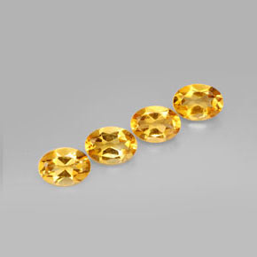 Pedras preciosas de citrino amarelo natural de  ct, corte oval, VVS-VS