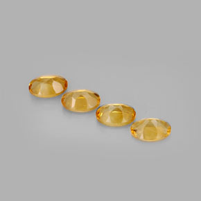 Pedras preciosas de citrino amarelo natural de  ct, corte oval, VVS-VS