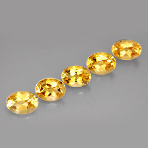 Pedras preciosas de citrino amarelo natural de  ct, corte oval, VVS-VS