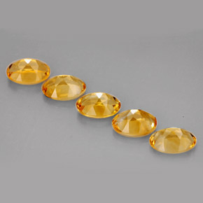 Pedras preciosas de citrino amarelo natural de  ct, corte oval, VVS-VS