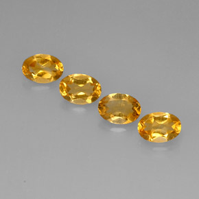 Pedras preciosas de citrino amarelo natural de  ct, corte oval, VVS-VS