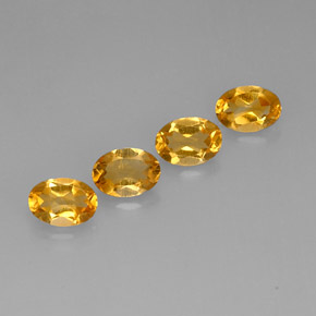 Pedras preciosas de citrino amarelo natural de  ct, corte oval, VVS-VS