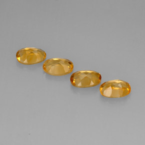 Pedras preciosas de citrino amarelo natural de  ct, corte oval, VVS-VS