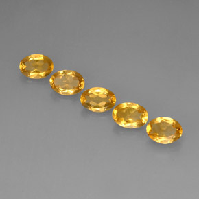 Pedras preciosas de citrino amarelo natural de  ct, corte oval, VVS-VS