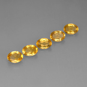 Pedras preciosas de citrino amarelo natural de  ct, corte oval, VVS-VS