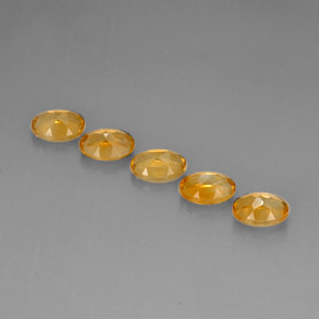 Pedras preciosas de citrino amarelo natural de  ct, corte oval, VVS-VS