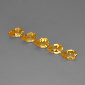 Pedras preciosas de citrino amarelo natural de  ct, formato de pêra, VVS-VS