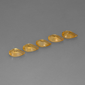 Pedras preciosas de citrino amarelo natural de  ct, formato de pêra, VVS-VS