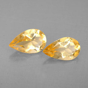 Pedras preciosas de citrino amarelo natural de  ct, formato de pêra, VVS-VS