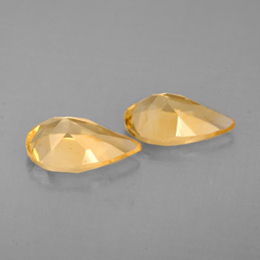 Pedras preciosas de citrino amarelo natural de  ct, formato de pêra, VVS-VS