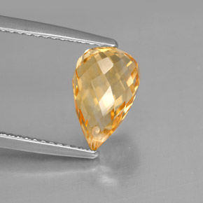 Citrino ouro natural 2,74ct, briolete, VVS