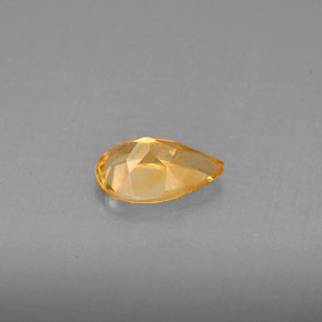 Citrino amarelo natural 0,78ct, formato de pêra, VVS