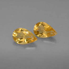 Pedras preciosas de citrino amarelo natural de  ct, formato de pêra, VVS