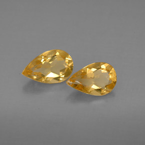Pedras preciosas de citrino amarelo natural de  ct, formato de pêra, VVS