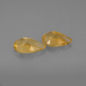 Pedras preciosas de citrino amarelo natural de  ct, formato de pêra, VVS