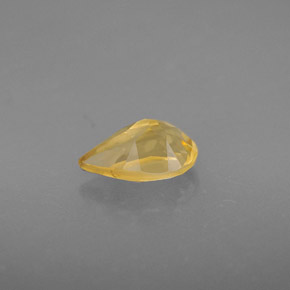 Citrino amarelo natural 0,83ct, formato de pêra, VVS-VS