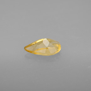 Citrino amarelo natural 0,71ct, formato de pêra, VS