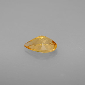 Citrino amarelo natural 0,72ct, formato de pêra, VS