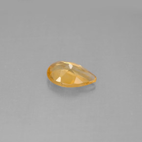 Citrino amarelo natural 0,71ct, formato de pêra, VS