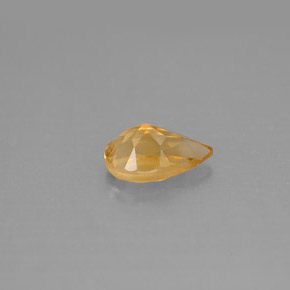 Citrino amarelo natural 0,75ct, formato de pêra, VS